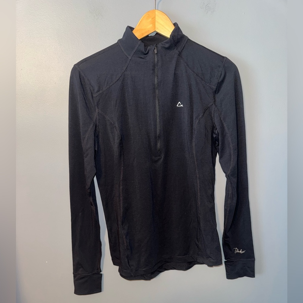 Paradox wool blend store lease repreve long sleeve half zip